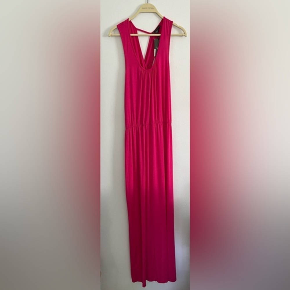 Armani Exchange NWT sleeveless cross back maxi dress M
